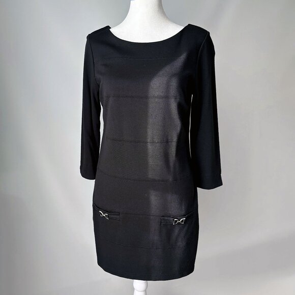 Cleo 3/4 sleeve black tunic - Picture 1 of 9